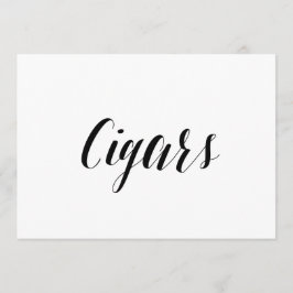 Convite Letreiro de Casamento Estilo Caligráfico "Charutos