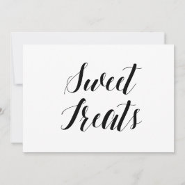 Convite Letreiro de Casamento Estilo Caligráfico "Doçuras"