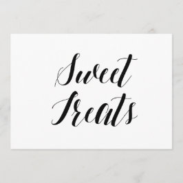 Convite Letreiro de Casamento Estilo Caligráfico "Doçuras"