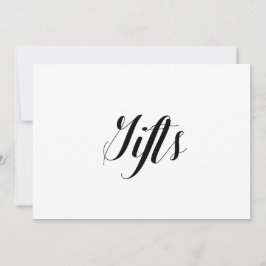 Convite Letreiro de Casamento Estilo Caligráfico "Presente