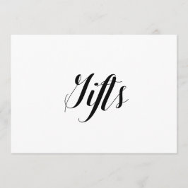 Convite Letreiro de Casamento Estilo Caligráfico "Presente