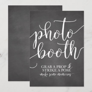 Convite Letreiro de Casamento Photobooth - Pegue um Adereç