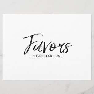 Convite Letreiro de "Favor" de Casamento Letra à Mão Est