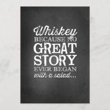 Letreiro de Mesa 5x7 Chalkboard Whiskey Porque