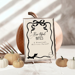 Convite Letreiro de Mesa "Boo-tiful Bites"