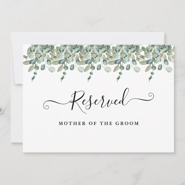 Convite Letreiro de reserva de jardim de verão floral aqua (Frente)