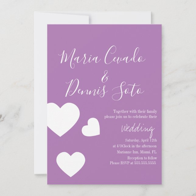 Convite Letreiro Flutuante de Coração Script Casamento Bol (Frente)