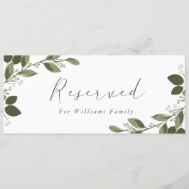 Convite Letreiro Reservado de Ramalhetes Corados