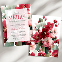 Let's Be Merry Christmas Bridal Shower