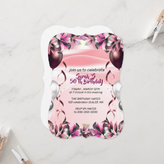 Convite Let's Celebrate Invitation Template, Editable Surp