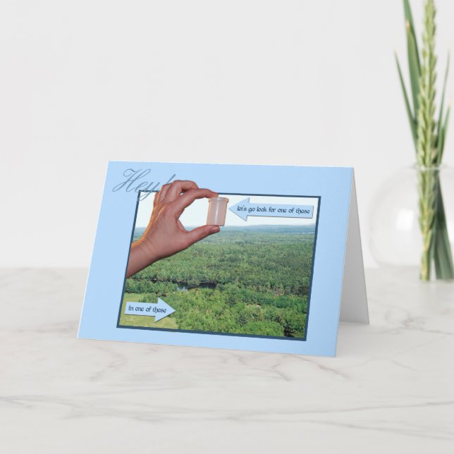 Convite Let's go look for a micro in the woods! invitation (Frente)