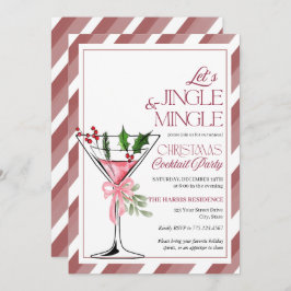Convite Let's Jingle and Mingle Holiday Party 