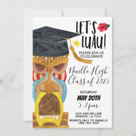 Convite Let's Luau Party Invitation