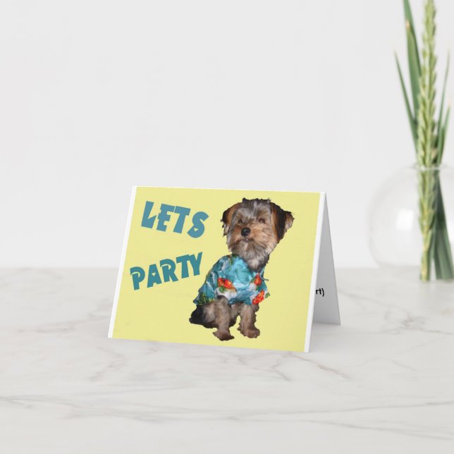 Convite LET'S PARTY - Customize-able Invitation (Frente)