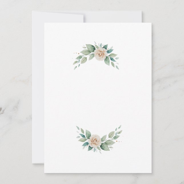 Convite letter flowers  (Frente)