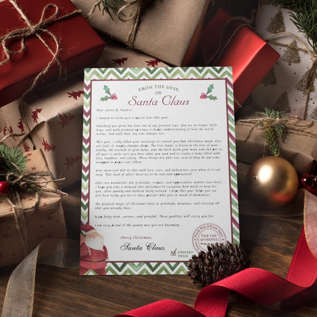 Convite Letter from Santa for Older Kids (Criador carregado)