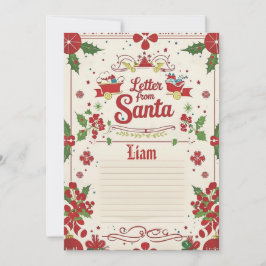 Convite Letter from Santa | Official North Pole Christmas