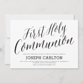 Convite Lettered First Santa Commune