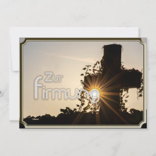 Convite Leuchtendes Kreuz zur Firmung