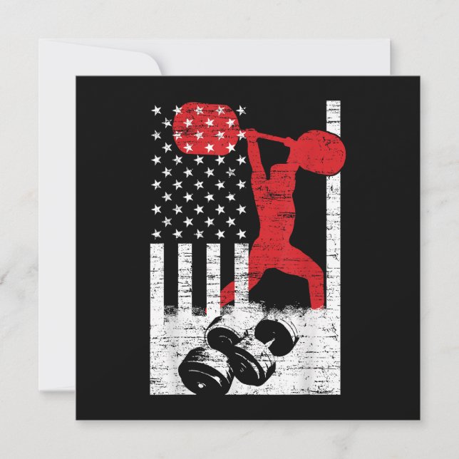 Convite Levantamento de Peso da Olimpiadas Americana (Frente)