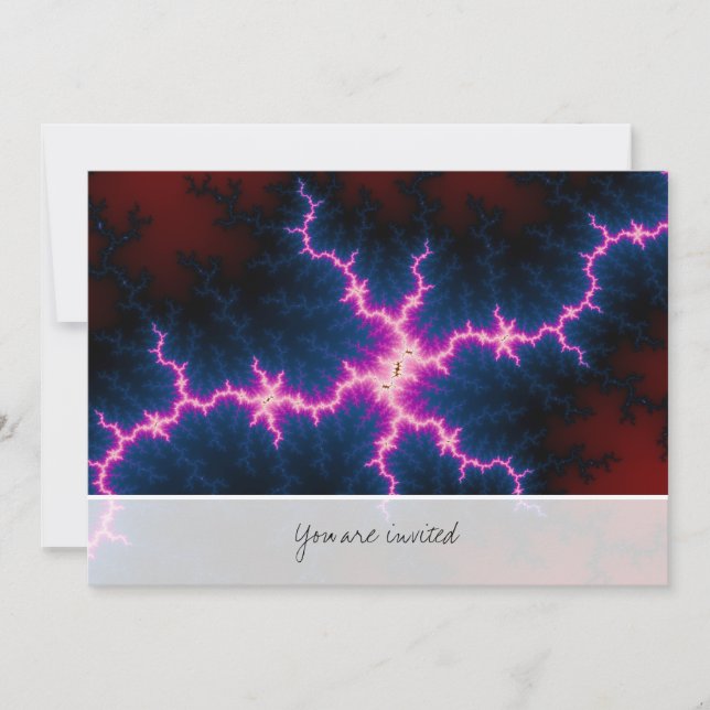 Convite Leve - Arte Fractal (Frente)