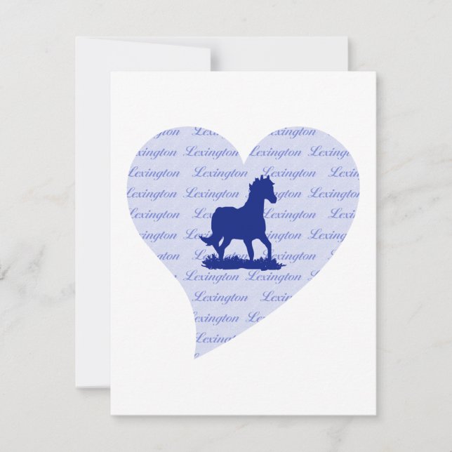Convite Lexington KY| Horse Kentucky Blue Kentucky Blue (Frente)