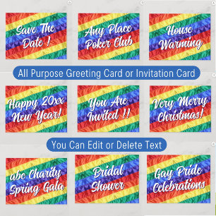 Convite LGBT LGBTQ Crie Seu Próprio Texto Personalizado Pa