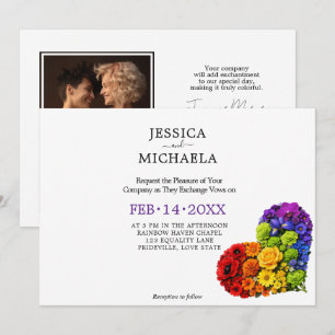 Convite 🌈 LGBTQ Florescem Juntos – Personalizado
