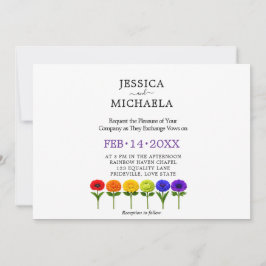 Convite 🌈 LGBTQ Florescem Juntos – Personalizado