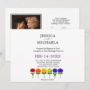 Convite 🌈 LGBTQ Florescem Juntos – Personalizado