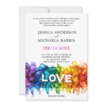 🌈 🐦 LGBTQ Painted With Love wedding 