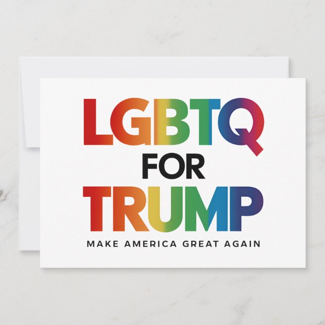 CONVITE LGBTQ PARA TRUMP GAY LESBIAN PARA TRUMP 2024 (Frente)