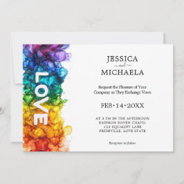 Convite 🌈 LGBTQ Pintado com Amor