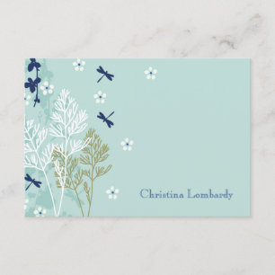 Convite Libélulas nos artigos de papelaria personalizados