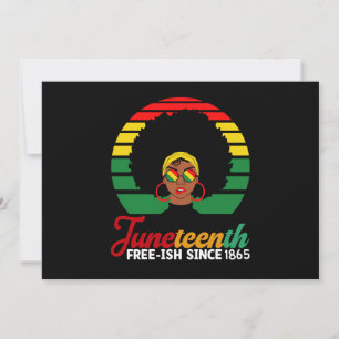 Convite Liberdade Negra Livre desde 1865 Juneteenth