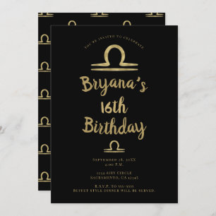 Convite LIBRA Dourada setembro outubro Astrologia de anive