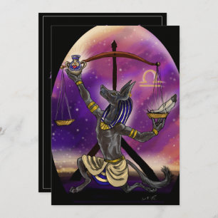 Convite Libra Zodiac