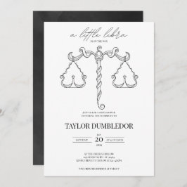 Convite Libra Zodiac - Chá de fraldas de Astrologia por Si