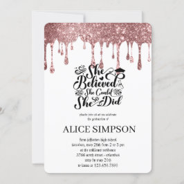 Convite Licenciatura em fotografia minimalista rosa de our