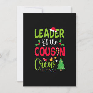 Convite Líder da família primo Crew do Natal Xmas