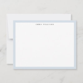 Convite Light Blue Frame Note Card