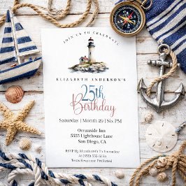 Convite Lighthouse 25th Birthday
