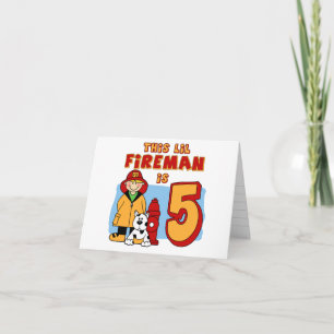 Convite Lil Fireman 5 Birthday