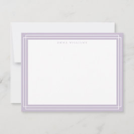 Convite Lilac Frame Note Card