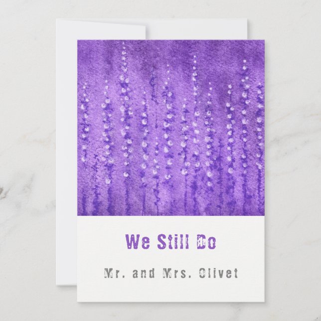 Convite Lilac Lupines Renovação de Vacas 25 anos (Frente)