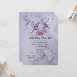 Convite Lilacs e Bluebird
