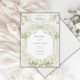 Convite Lilases Brancas Casamento Elegante Vintage