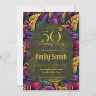 Convite Lilases Personalizadas Tema Aniversário de 20 Anos