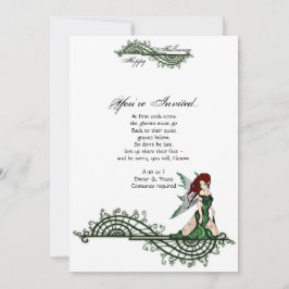 Convite Lilith Fairy Gothic Halloween Invital