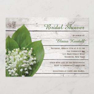 Convite Lily do conselho de celeiro do Chá de panela do Va